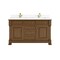 James Martin Vanities Brookfield 60 in Double Vanity, Honey Oak w/ Single Hole 3 CM White Zeus Silestone Top & Backsplash 547-V60D-HNO-1WZ - alternate 1