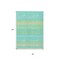 Homeroots 8' X 10' Aqua Green And Yellow Striped Washable Indoor Outdoor Area Rug 614794 - alternate 7