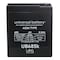 Upg Sealed Lead Acid Battery, 6 V, 8.5Ah, UB685, F1 (Faston Tab) Terminal, AGM Type D5735 - alternate 7