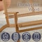 Alaterre Furniture Alaterre Weyra Outdoor Loveseat with Wood and Wicker Natural Patio Furniture Design 80-OUTD-WEYRA-BN - alternate 7