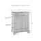 Crosley Lafayette Granite Top Portable Kitchen Island/Cart KF30024BMA - alternate 9