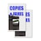 Signmission Copies & Faxes, A-Frame & 2 Decals Installed, Heavy-Duty Plastic Frame SBHD-D-2436-Copies & Faxes - alternate 5