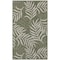 Homeroots 3' X 5' Green And Ivory Palm Leaf Indoor Outdoor Area Rug 554897 - alternate 1
