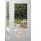 Vdomdoors Front Exterior Prehung Metal-Plastic Door Clear Glass / MANUX 8666 White Silk / Office Commercial a MANUX8666EXD-WS-W30+16xH80-LH-I - alternate 1