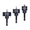 Powertec 3pcs Impact Hole Saw Set, 7/8in, 1-1/8in, 1-3/8in M42 High Speed Steel Blade, 1/4in Hex Shank 14910 - alternate 1