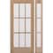 Doornmore G109, 51.5" x 82" ( 36" Door + 12" Side) Right Hand, Mahogany SDL 9 Lite Exterior Door G109-SW-3680-G103-SL_1-1_RI - alternate 1