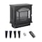 Edendirect 18 in. Freestanding Infrared Electric Fireplace with remote control in Black ZR-W1769112699 - alternate 8