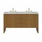 James Martin Vanities Hudson 60" Double Vanity, Honey Oak w/ 3 CM Lime Delight Silestone Top 435-V60D-HNO-3LDL - alternate 1