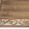 Homeroots 17in Brown Distressed Finish Wood Tray With Side Carvings 379825 - alternate 6