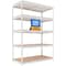 Homedant 5-Tier Boltless Heavy Duty Metal Shelving Unit, 47.7"W x 24.1"D x 71.3"H, White 805905 - alternate 1