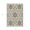 Homeroots 8' X 10' Ivory Brown And Green Oriental Washable Indoor Outdoor Area Rug 597695 - alternate 8