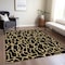 Homeroots 5' X 8' Black And Gold Geometric Washable Indoor Outdoor Area Rug 599179 - alternate 8