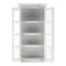 Homeroots 75in White Wood and Glass Double Door Storage Cabinet 397837 - alternate 8
