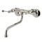 Kingston Brass Double-Handle Wall Mount Bathroom Faucet, Polished Nickel KS315PN - alternate 1
