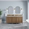 James Martin Vanities Brittany 72" Double Vanity, Pecan w/ 3 CM Siberian Silestone Top 655-V72-PCN-3SFR - alternate 8