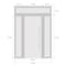 Vdomdoors Front Exterior Prehung Metal-Plastic Door, Manux 8933 White Silk, 2 Side and Top Sidelite Transom,  MANUX8933EXD-WS-W16+36+16xH80+14-LH - alternate 4