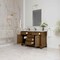 James Martin Vanities Brookfield 60 in Single Vanity, Honey Oak w/ Single Hole 3 CM White Zeus Silestone Top & Backsplash 547-V60S-HNO-1WZ - alternate 6