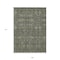 Homeroots 9' X 12' Moss Green And Gray Floral Washable Indoor Outdoor Area Rug 564381 - alternate 8