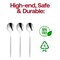 Smarty Had A Party Shiny Silver Moderno Disposable Plastic Dessert Spoons (300 Spoons), 300PK 9330-STSP-CASE - alternate 8