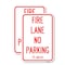 Signmission Texas Fire Lane No Parking, 18'' X 24'' 2 Signs, Heavy Gauge Aluminum, 2PK A-1824-2PACK-22825 - alternate 1