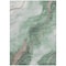 Homeroots 5' X 8' Green And Taupe Abstract Washable Indoor Outdoor Area Rug 611370 - alternate 7