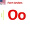Aacc Self-Adhesive Vinyl Letter: O, Scale: 0.75 in. Color: Red Font: Anders by, 12PK AACC-Anders-UO-Red-I0.75x12 - alternate 1