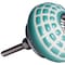 Homeroots Set of Eight Turquoise And White Geometric Ceramic Drawer Pull Knobs, 8PK 358111 - alternate 6