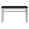 Homeroots Adjustable Black and Gray Wood and Metal Sled Computer Desk 490020 - alternate 10