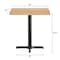 Flash Furniture Bennett 24 in x 30 in Solid Wood Indoor Tabletop in Natural with 22 in x 22 in Dining Height GSF-REC2430-NAT-T2222-GG - alternate 10