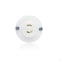 Leviton Midget Flanged Locking Inlet, ML-1R, 15 A, 125V AC, 2 Pole, Screw Terminals, White ML1-PER - alternate 1