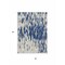 Homeroots 3' X 5' Navy Blue And Ivory Abstract Washable Indoor Outdoor Area Rug 612683 - alternate 9