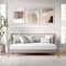 Martha Stewart Neely Twin Size Solid Wood Platform Daybed w/Wooden Spindles and Slatted Foundation. Gray MG-090021-DBT-GY-MS - alternate 1
