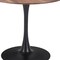Homeroots 35" Natural and Black Wood and Steel Pedestal Base Round Top Dining Table 602239 - alternate 7