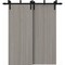 Sartodoors Sliding Closet Barn Bypass Doors 72 x 80 inches, BASIC 3001 Oak Franko, Modern 6.6ft Rails Hardwar BASIC3001BBB-DUFR-72 - alternate 1