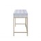 Homeroots 43" Silver and Champagne Writing Desk 319070 - alternate 4