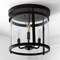Jonathan Y Ciel Simple Farmhouse 12.5" 3-Light Metal/Glass Rustic Vintage LED Flush Mount, Oil Rubbed Bronze JYL7503A - alternate 9