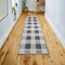 Jonathan Y Gingham Gradient Plaid Cottage Machine-Washable Light Gray/Dark Gray/Cream 2 ft. x 8 ft. Runner Rug WSH303A-28 - alternate 6