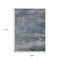 Homeroots 9' X 12' Pewter Navy Blue And Charcoal Abstract Washable Indoor Outdoor Area Rug 630847 - alternate 6