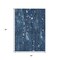 Homeroots 5' X 8' Blue And Ivory Abstract Washable Indoor Outdoor Area Rug 631162 - alternate 7
