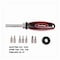 Great Neck Ratcheting Screw/Nut Driver Set, Phillips/Slotted/Star Bits, 7in Long, Black/Red 950DE - alternate 5
