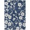 Homeroots 5' X 8' Navy Blue And Ivory Floral Washable Indoor Outdoor Area Rug 599899 - alternate 6