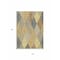 Homeroots 5' X 8' Brown Gold And Taupe Argyle Washable Indoor Outdoor Area Rug 613706 - alternate 7