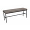 Bfm Seating Meghan 2-Seat Bolt-Down Bench, Grade 4 Upholstered Seat - Steel Frame - Sand Black Finish JS337MWH2138-SB - alternate 1