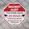 Signmission Security Alert This Farm Under 24 H, 6 Inch X 6 Inch, Plastic Sign OC-P-6-329 - alternate 6
