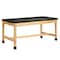 Diversified Spaces Plain Apron Table, Oak, Wood Frame, 54 in W, Black P780LBBK30L - alternate 1
