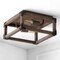 Jonathan Y Magnolia 11.5" 2-Light Iron Rustic Farmhouse LED Flush Mount, Brown JYL7472A - alternate 8