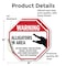 Signmission Warning Alligators in Area Do Not S, 4 inch X 4 inch, Vinyl Decal, 2PK OC-D-2PACK-4-339 - alternate 4