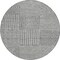 Homeroots 8' Charcoal And Ivory Round Geometric Washable Indoor Outdoor Area Rug 600734 - alternate 6