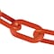 Mr. Chain 4" x 100' Traffic Orange Plastic Safety Chain 40013-100 - alternate 1