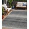 Homeroots 5' X 8' Gray And Charcoal Abstract Washable Indoor Outdoor Area Rug 599965 - alternate 1